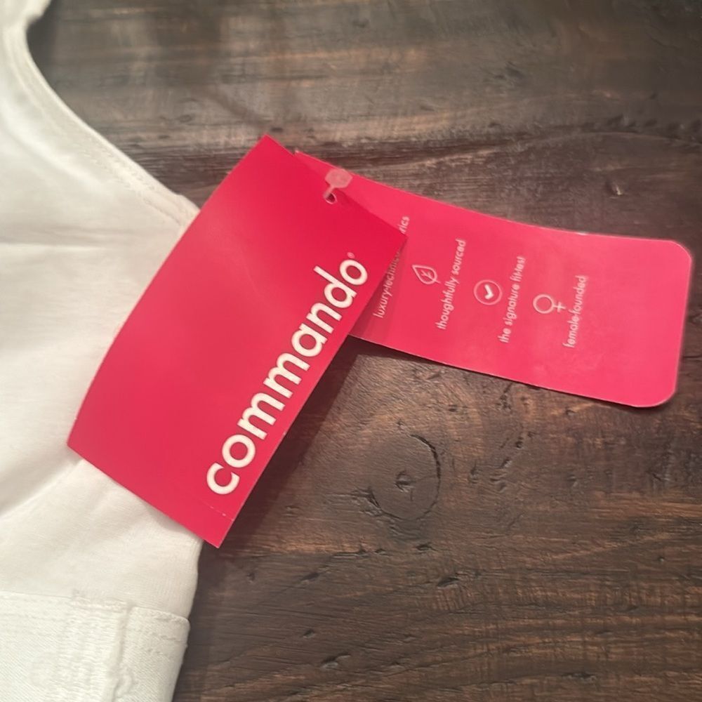 NWT commando Women's Pima Micro Rib Racerback Bralette - Picture 3 of 4
